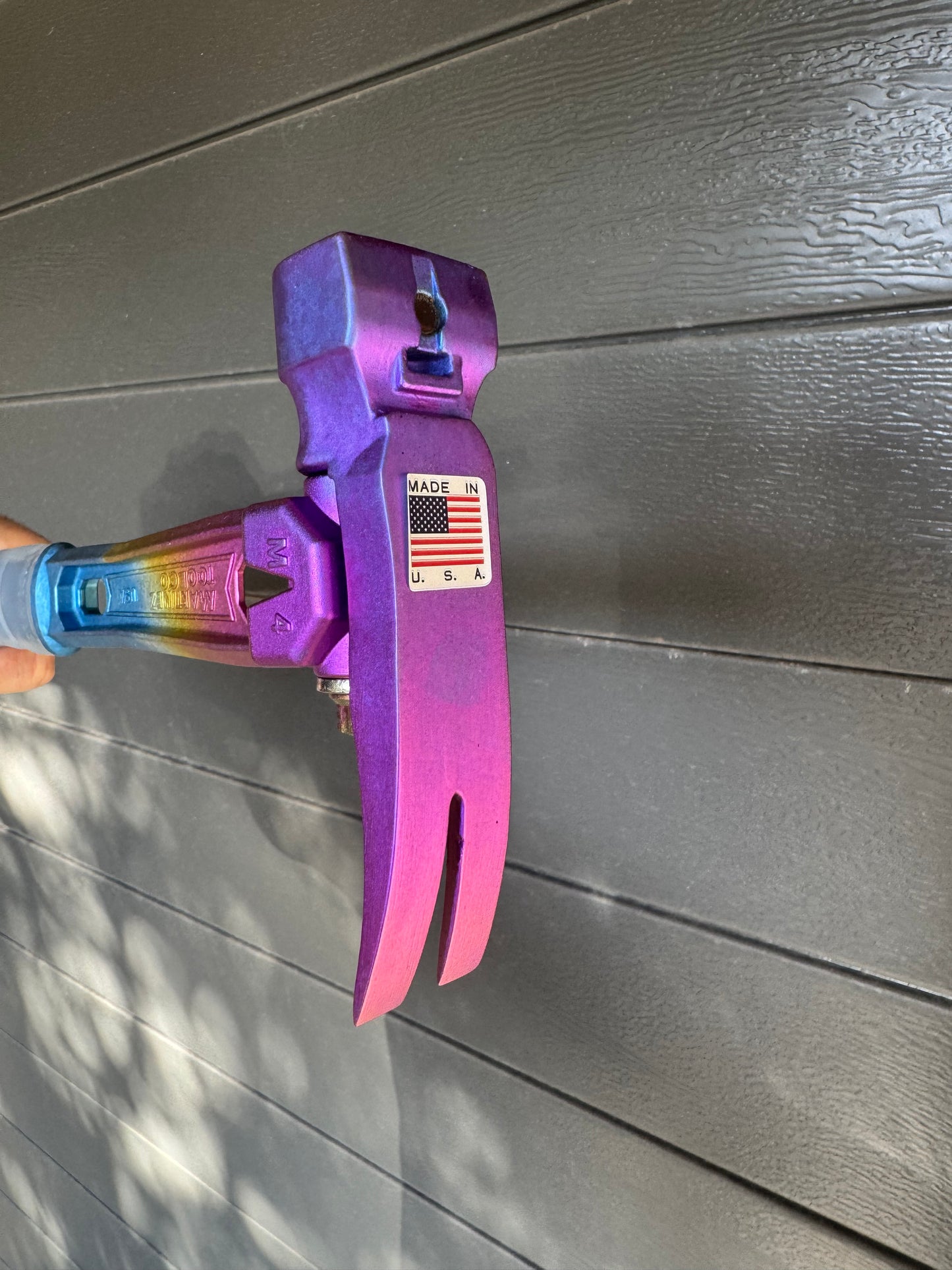 Martinez M4 - Rainbow with purple Ti4 titanium head