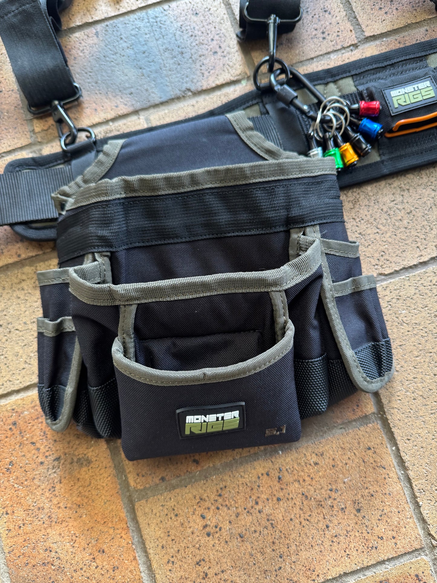 Almost Weightless Finishing Tool belt and Suspenders - Left or Right handed setup