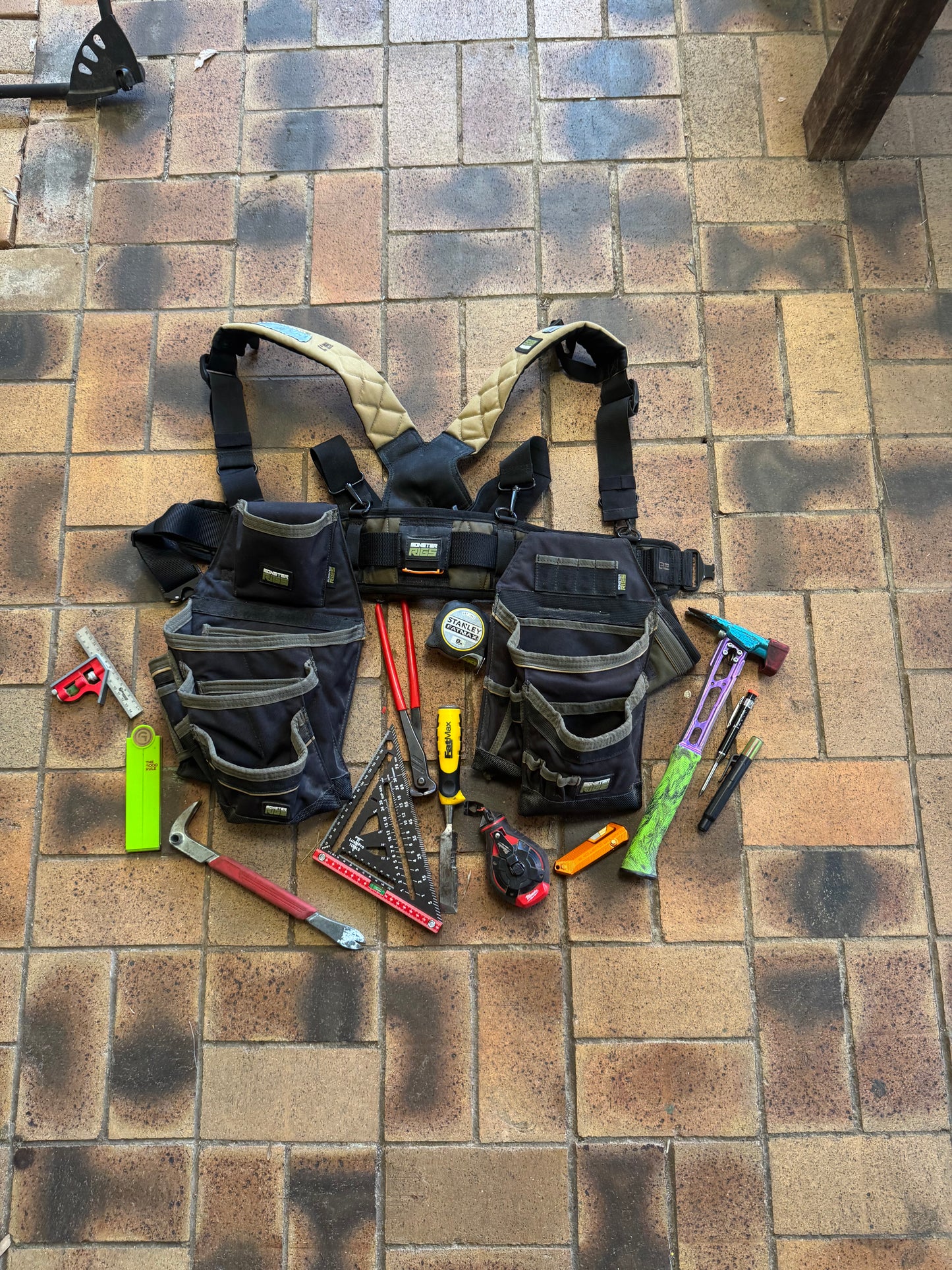Framing Tool belt and Suspenders - Left or Right dominant setups