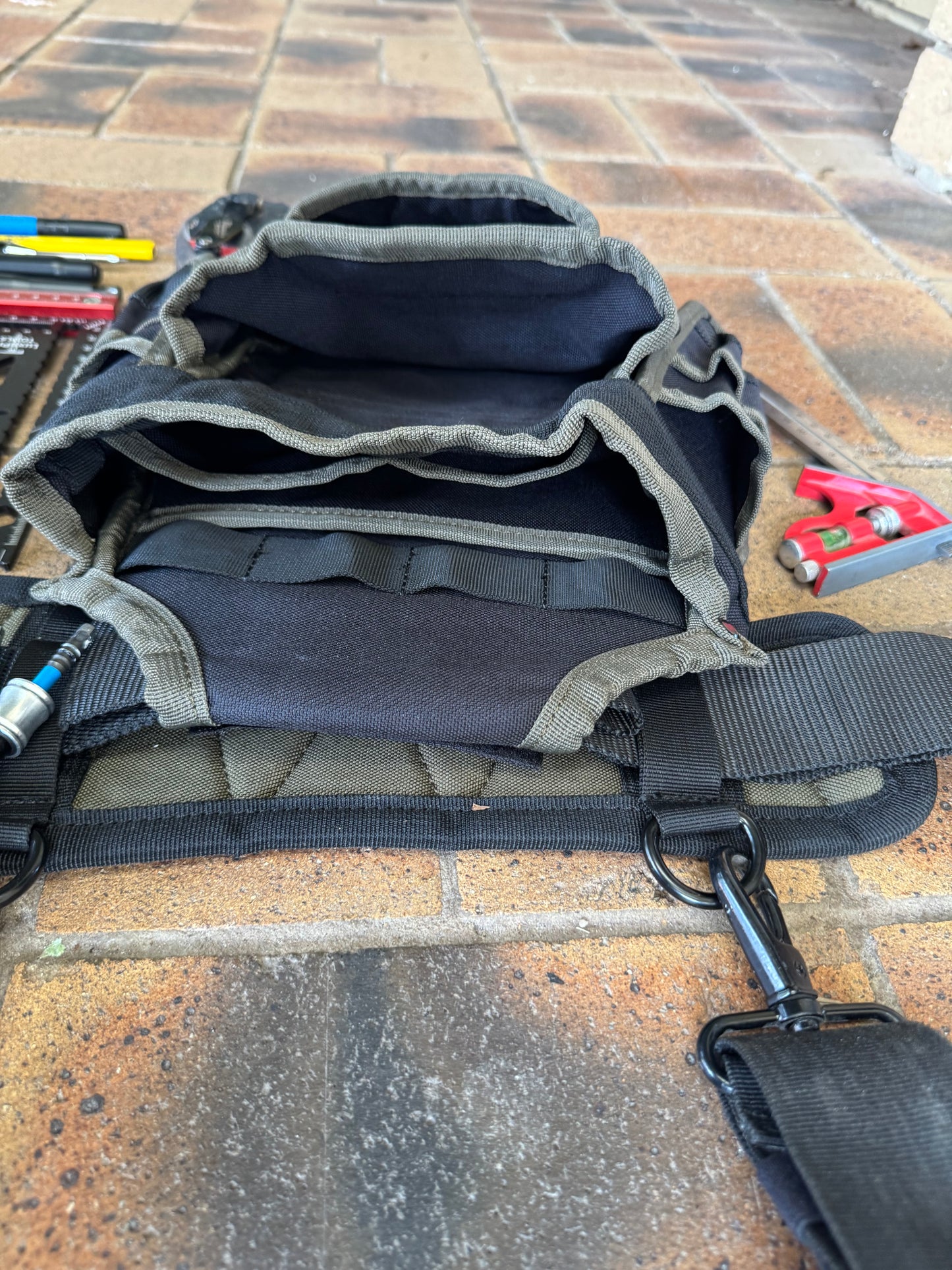 Almost Weightless Finishing Tool belt and Suspenders - Left or Right handed setup