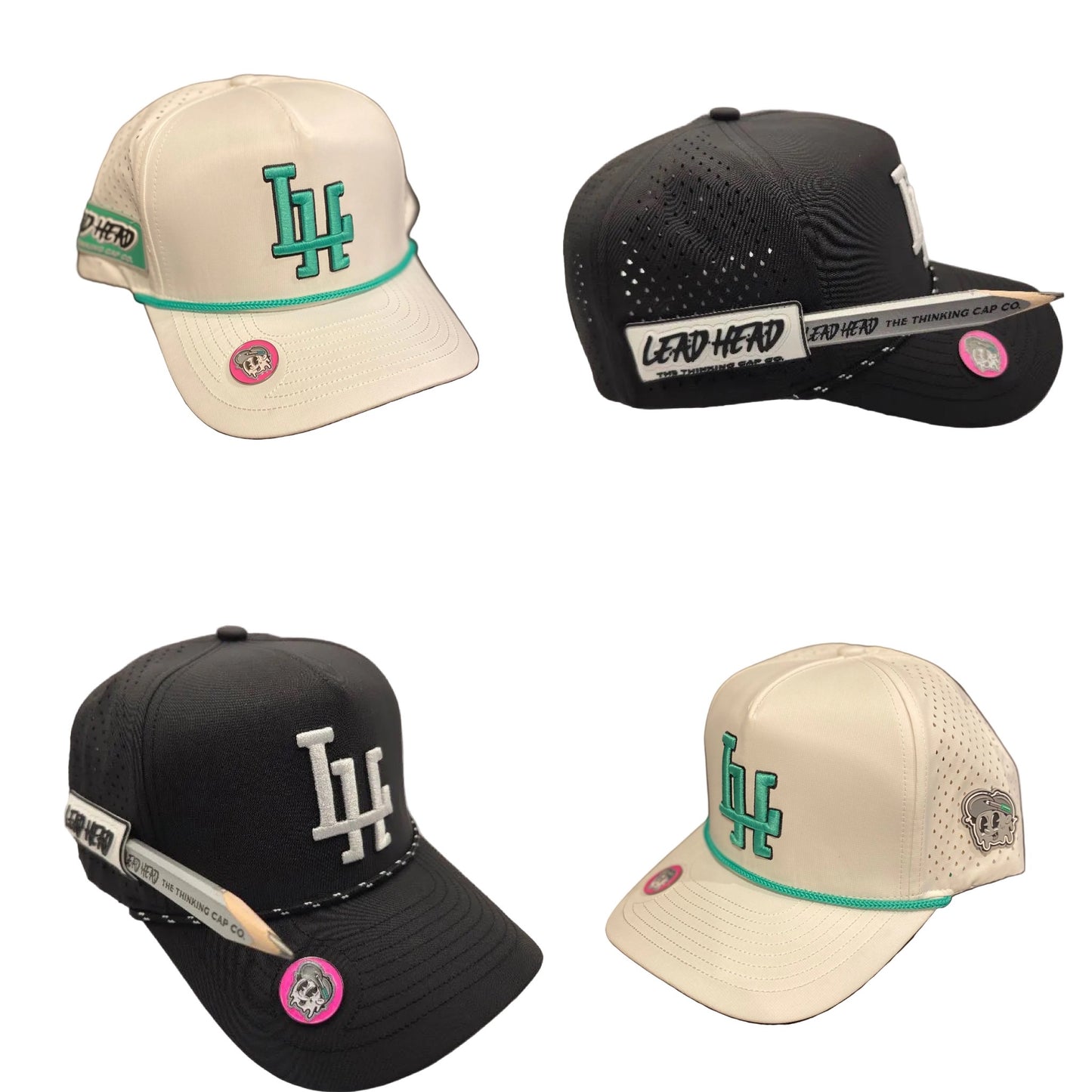 Caddie Haddy Golfers Hat in white or black!
