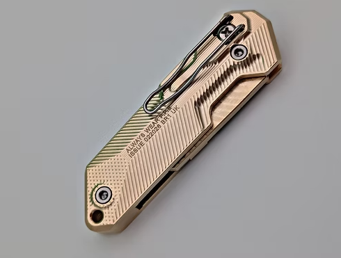 Solid Brass Reaper Version 2 with blade storage